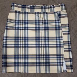 Tartan Side Split Mini Skirt . Lasula. Size XS